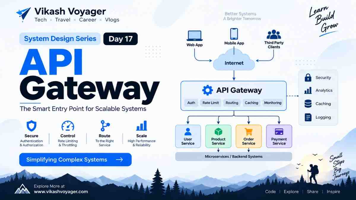 API Gateway Explained: The Smart Entry Point for Scalable Systems | System Design Day 17